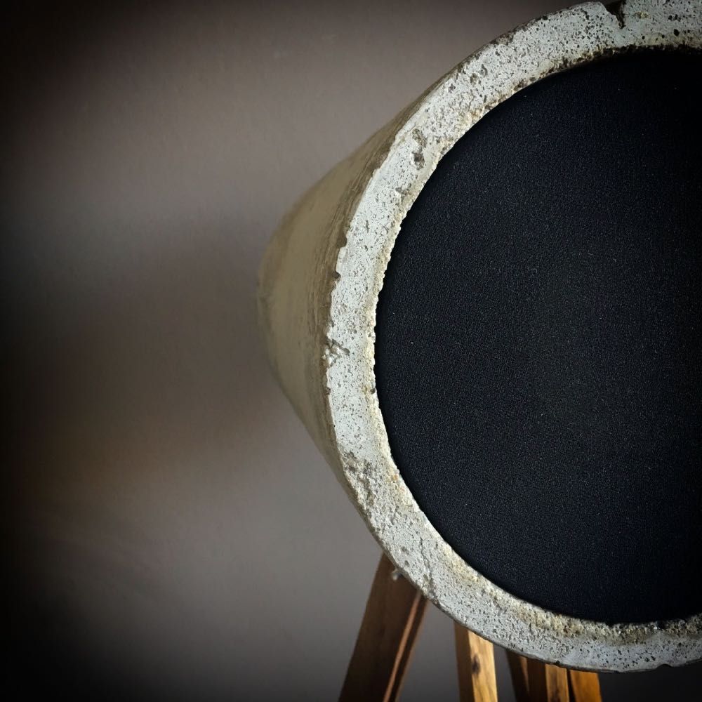 Design betonnen zelfbouw luidspreker behuizing 