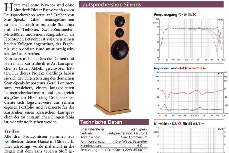 Silenos luidspreker ontwerp