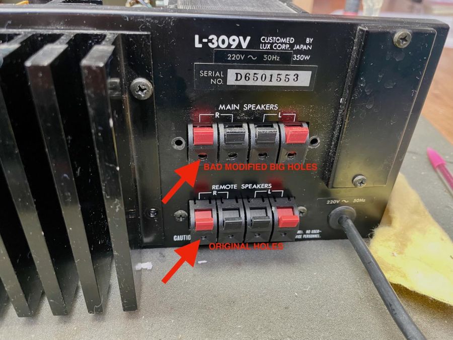Luidsprekeraansluiting