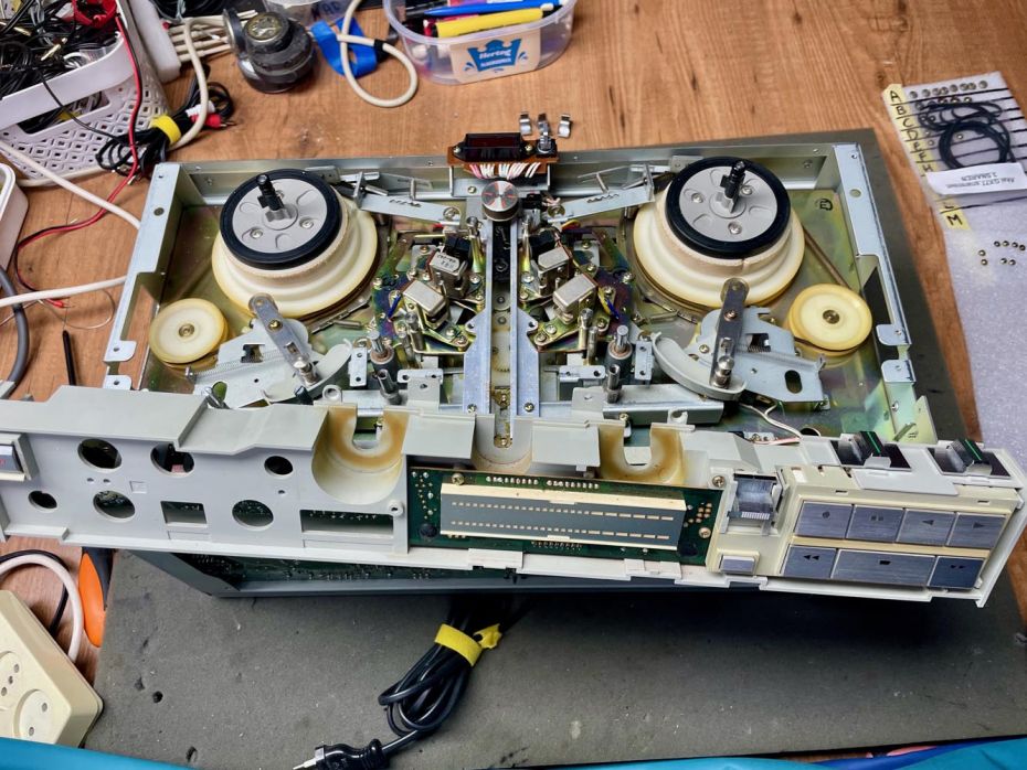 Akai bandrecorder GX-77 open