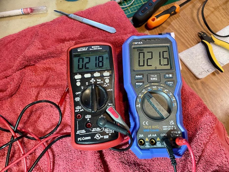 Relais overgangsweerstand erg hoog