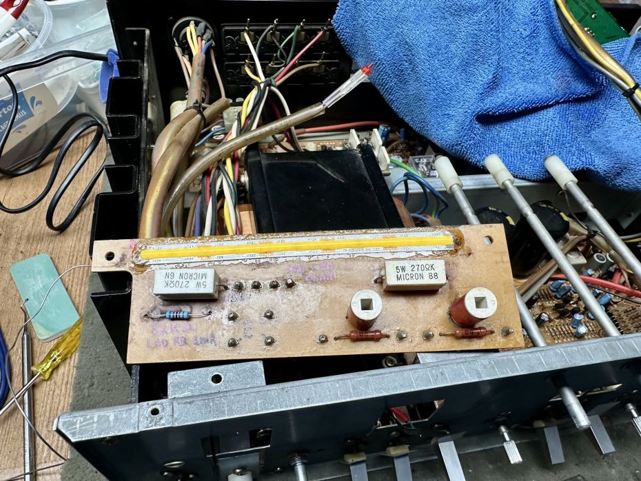 YAMAHA CA-810 VU meter ledverlichting