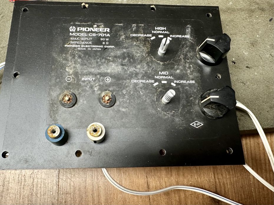 PIONEER CS-701A speakers filter open ter reparatie