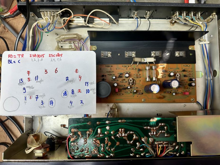 Sansui AU-101 ter reparatie