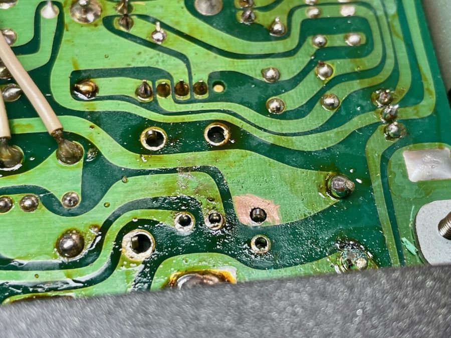 Soldeert schoongemaakt