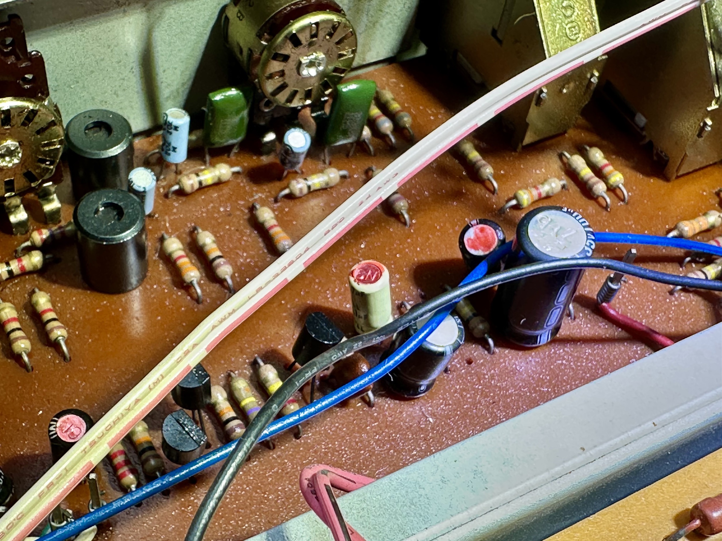 Voorversterker printplaat van Akai AM-2800