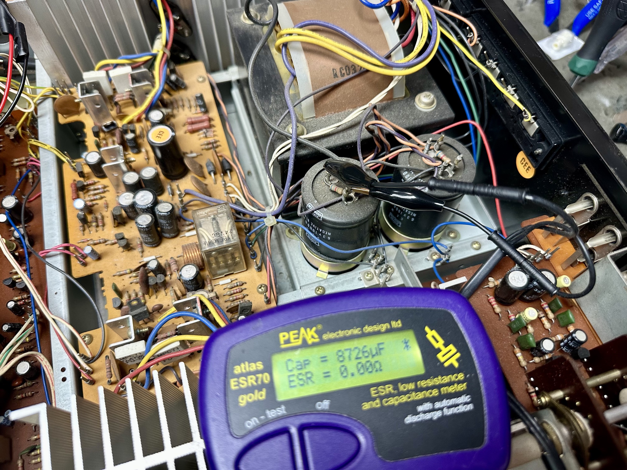 Buffer elco's van 10.000uF in perfecte conditie