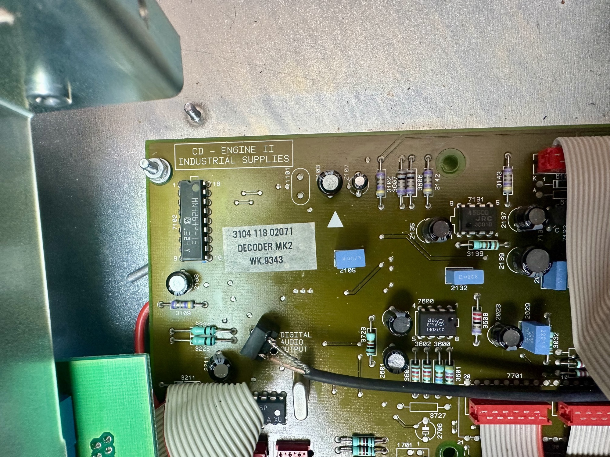 Duson CD 100 voeding en aansturing printplaat
