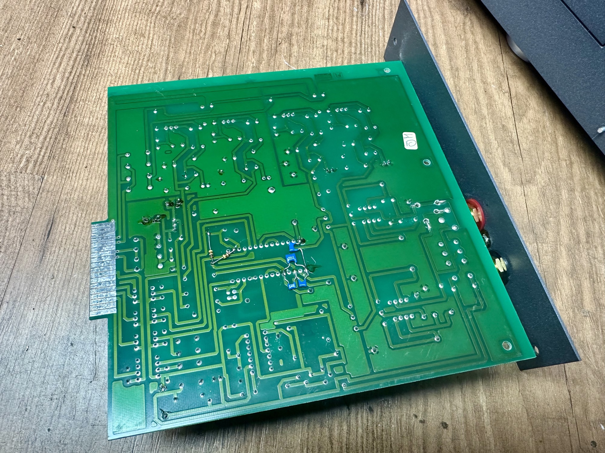 Onderzijde Duson CD 100 D/A converter printplaat