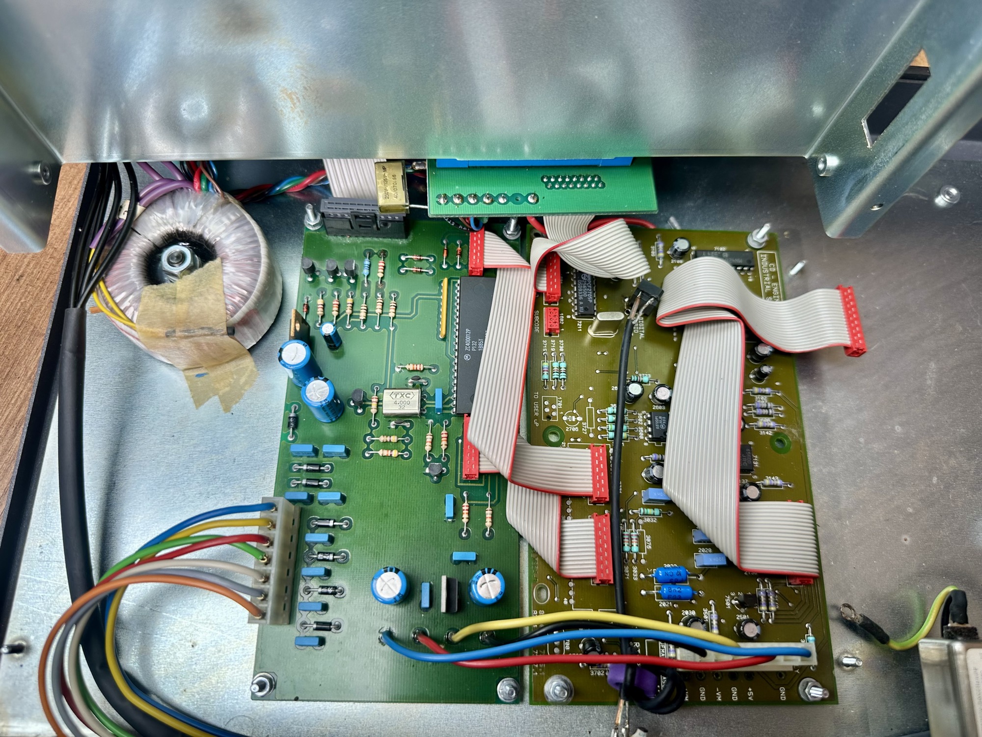 Duson CD 100 voeding en aansturing printplaat