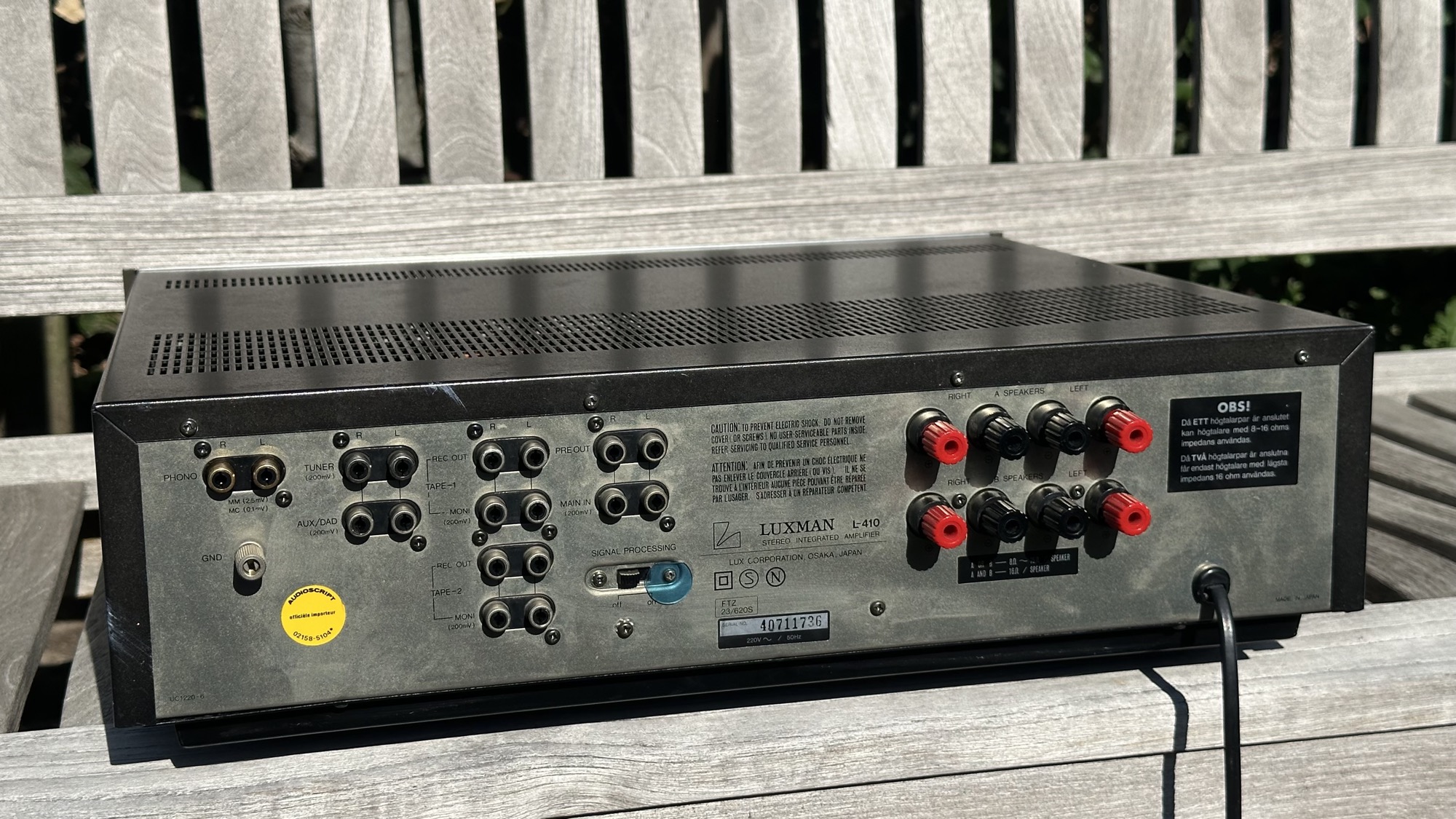 Luxman L-410 eindresultaat en weer als nieuw