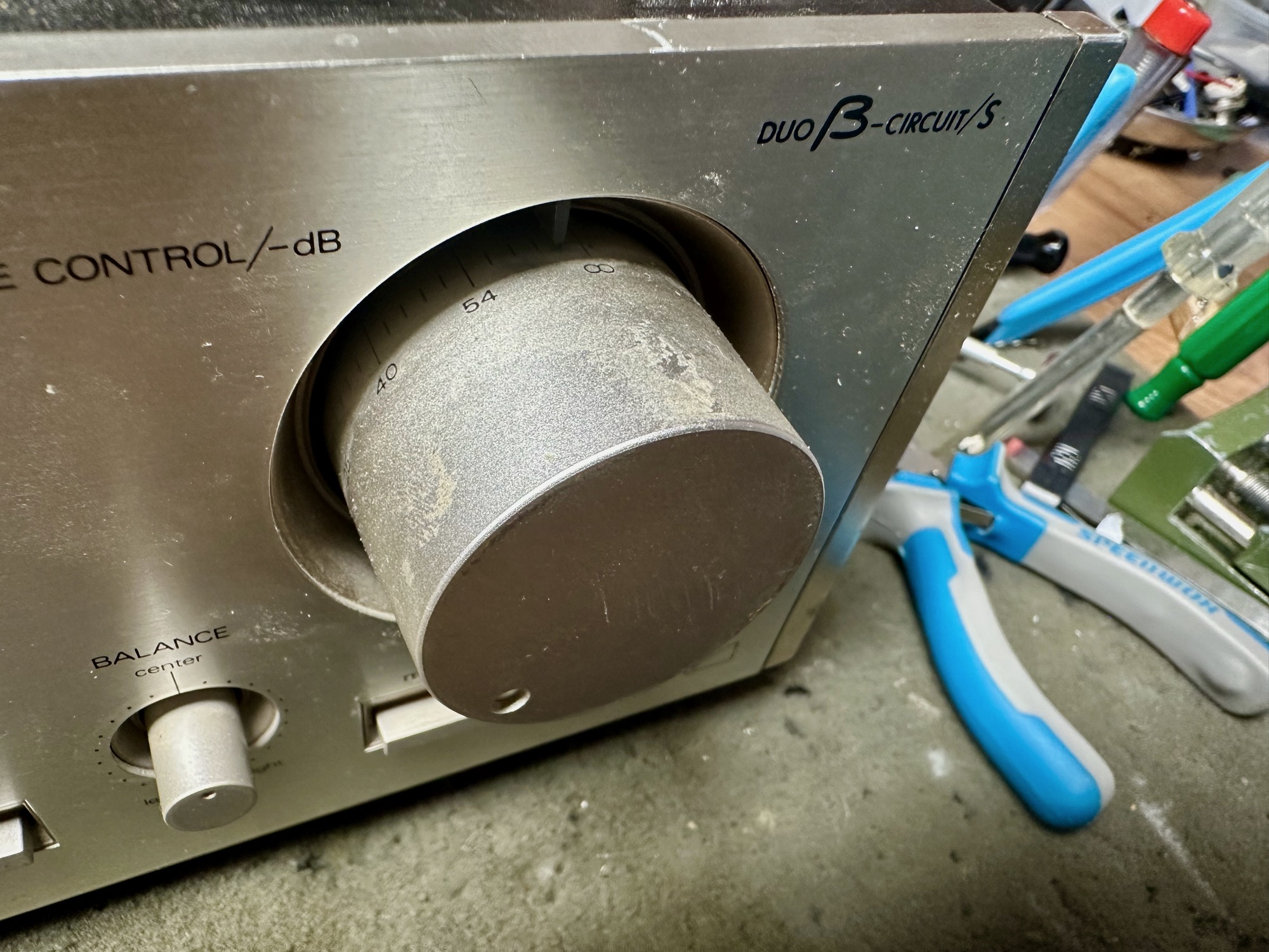 Volume potmeter is veelvuldig gebruikt