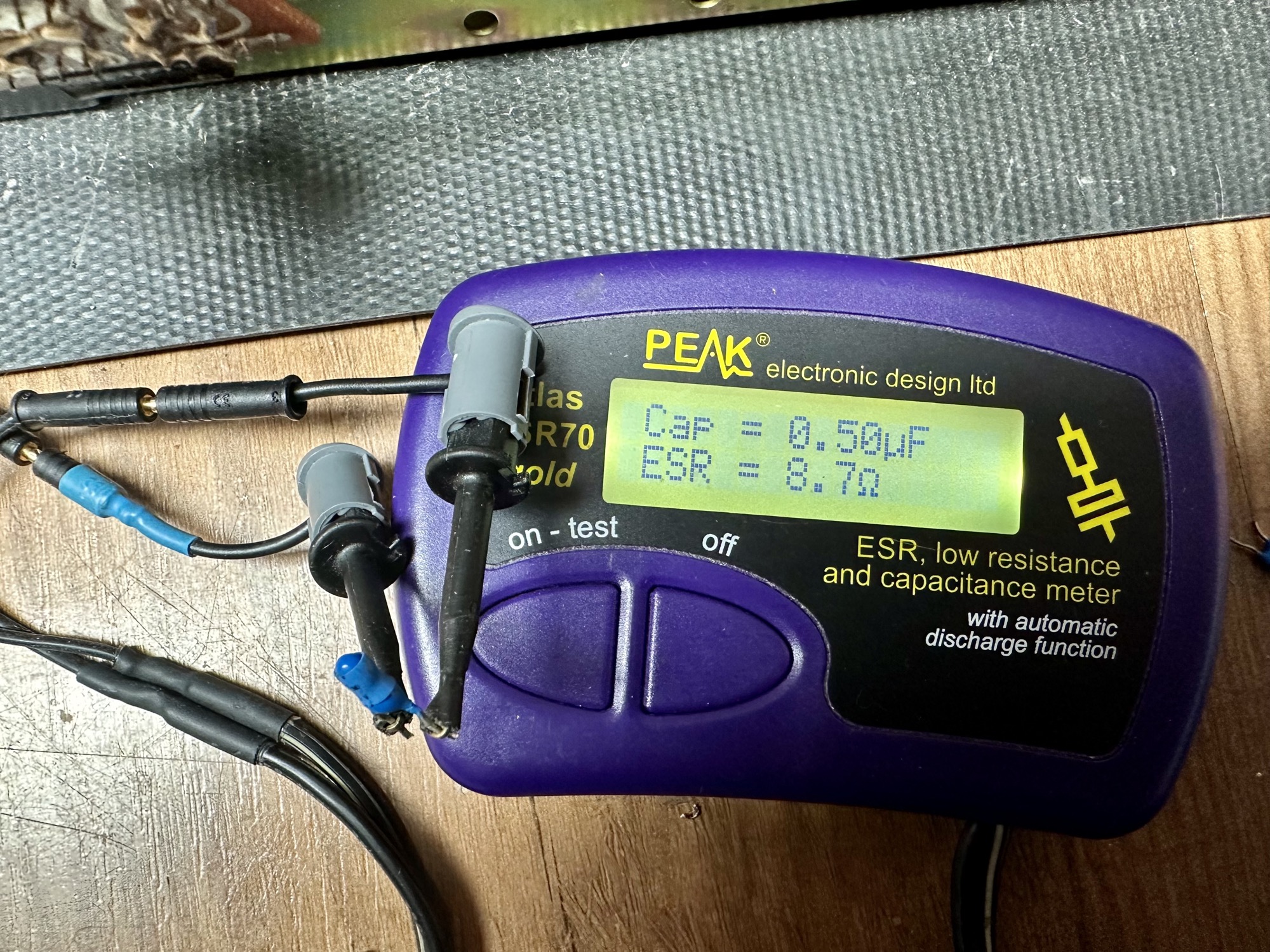 Koppelcondensator van phono printplaat