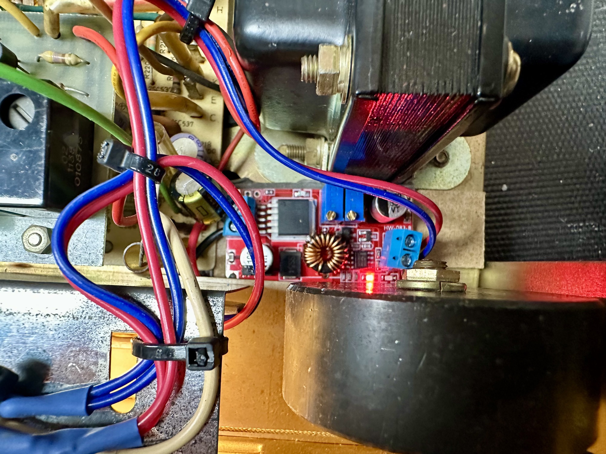 DC-DC converter print in Luxman 700 tuner