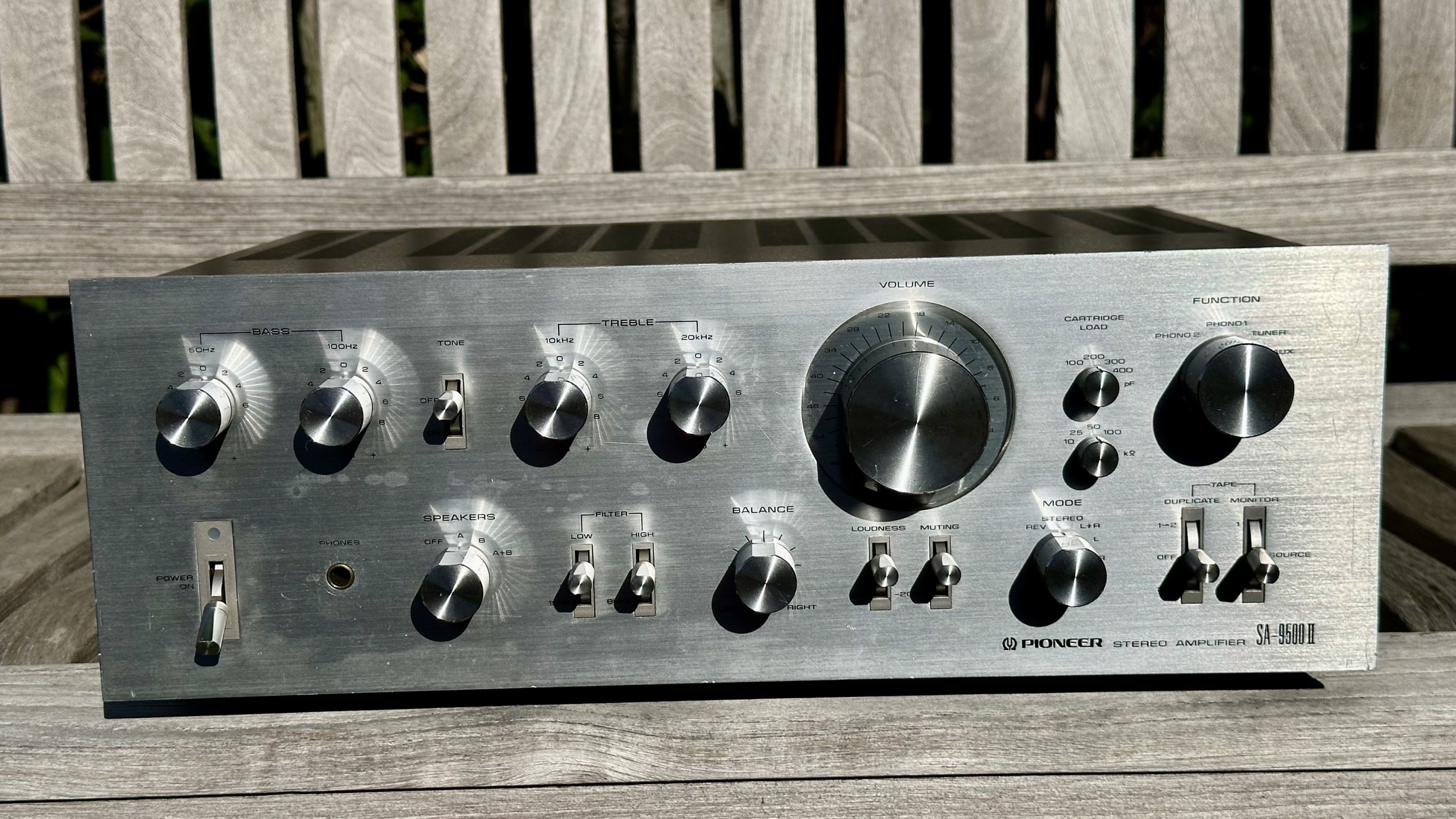 Gerepareerde Pioneer SA-9500 II eindresultaat