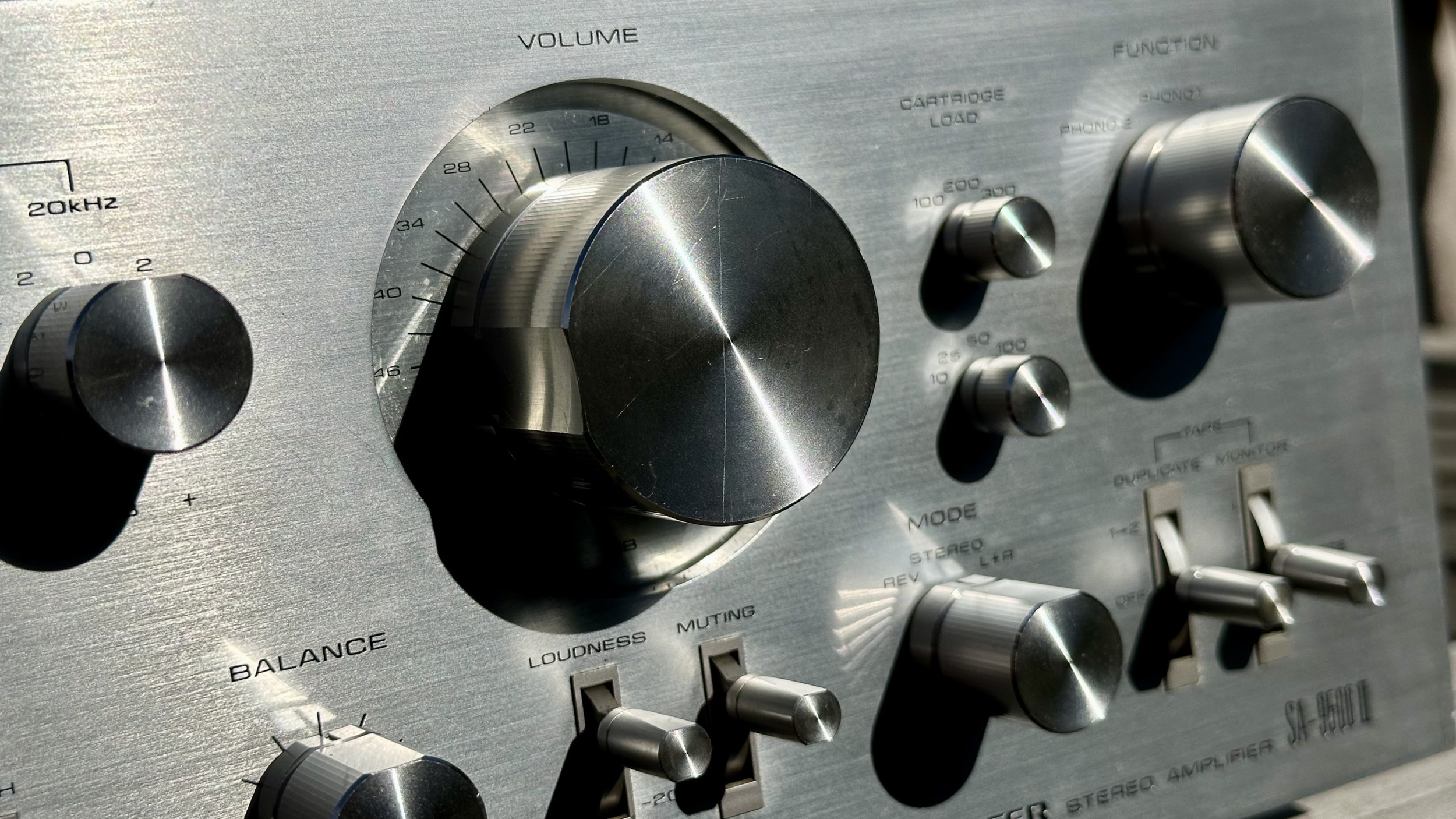 Gerepareerde Pioneer SA-9500 II eindresultaat