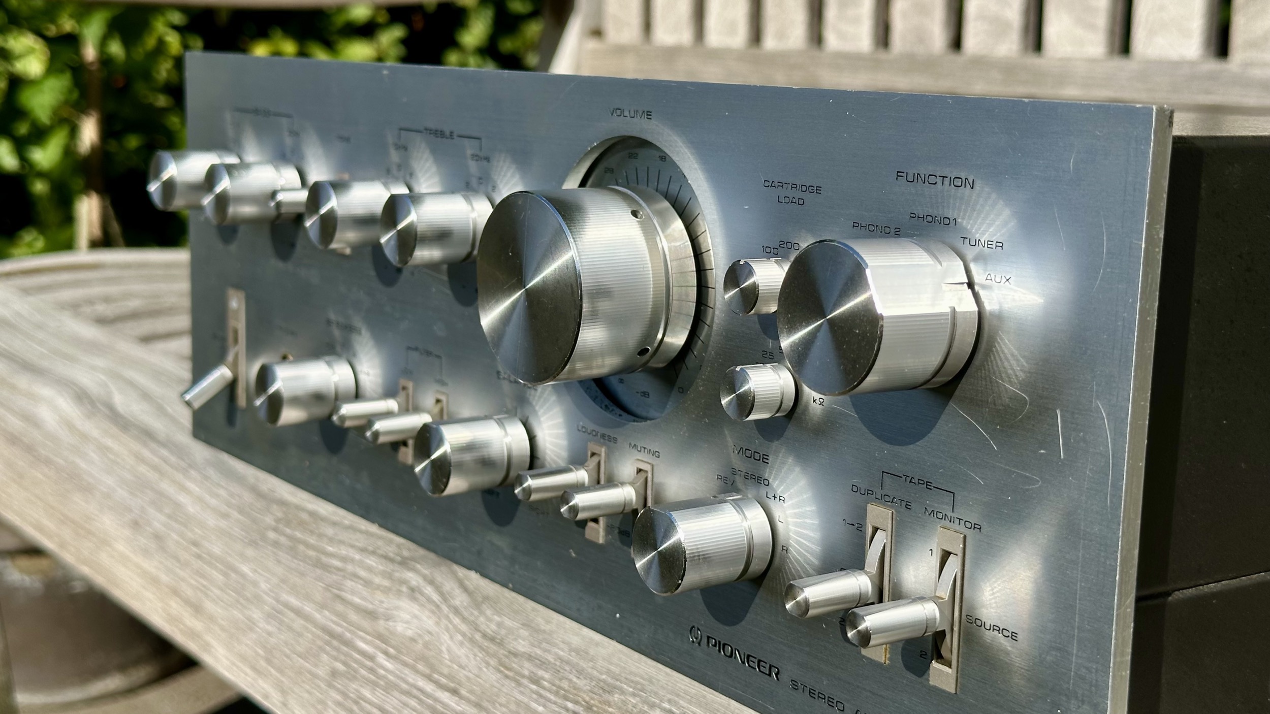 Gerepareerde Pioneer SA-9500 II eindresultaat