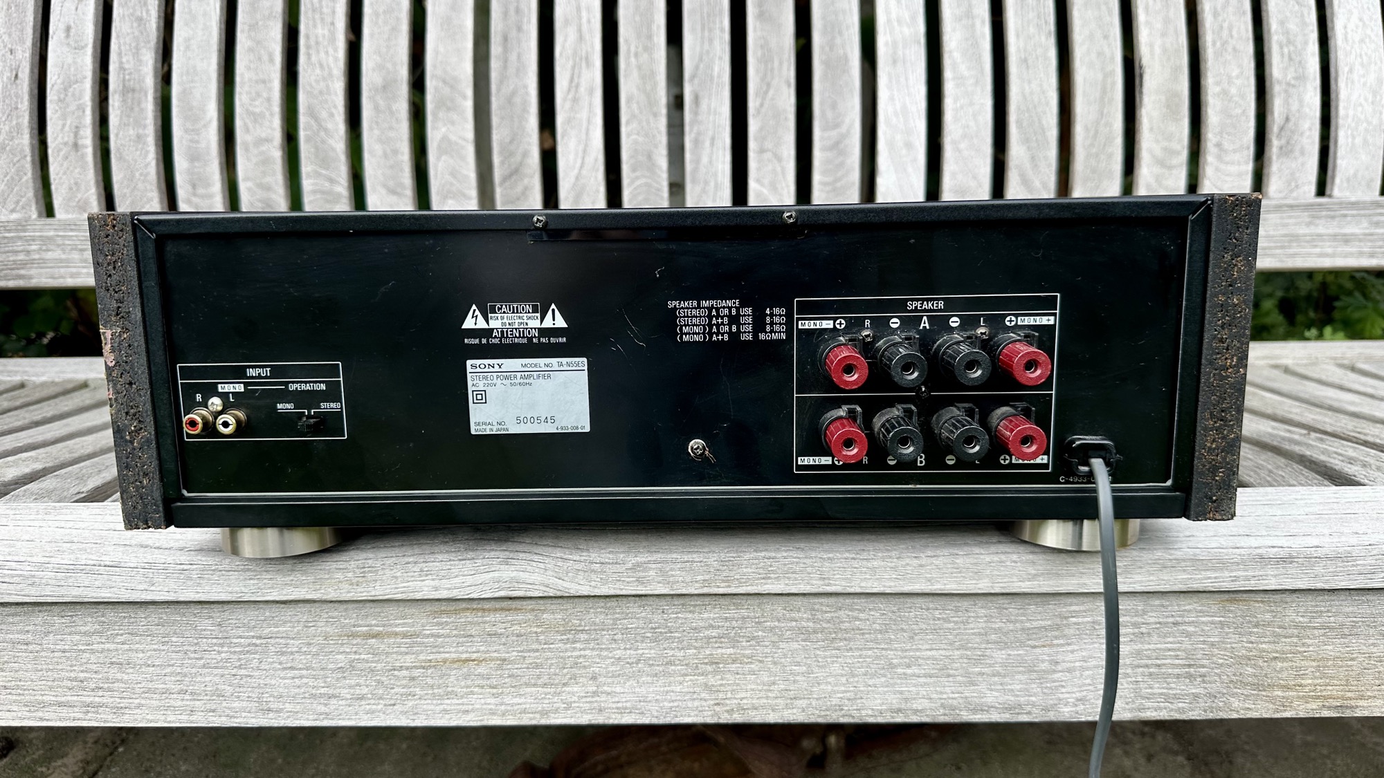 Gerepareerde SONY TA-N55es eindversterker