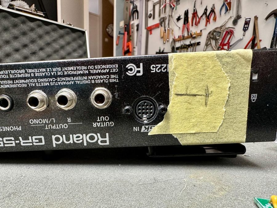 Gat boren in Roland GR-55