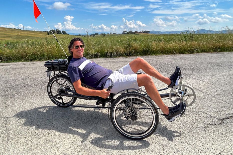 Prachtige driewiel bike met trapondersteuning