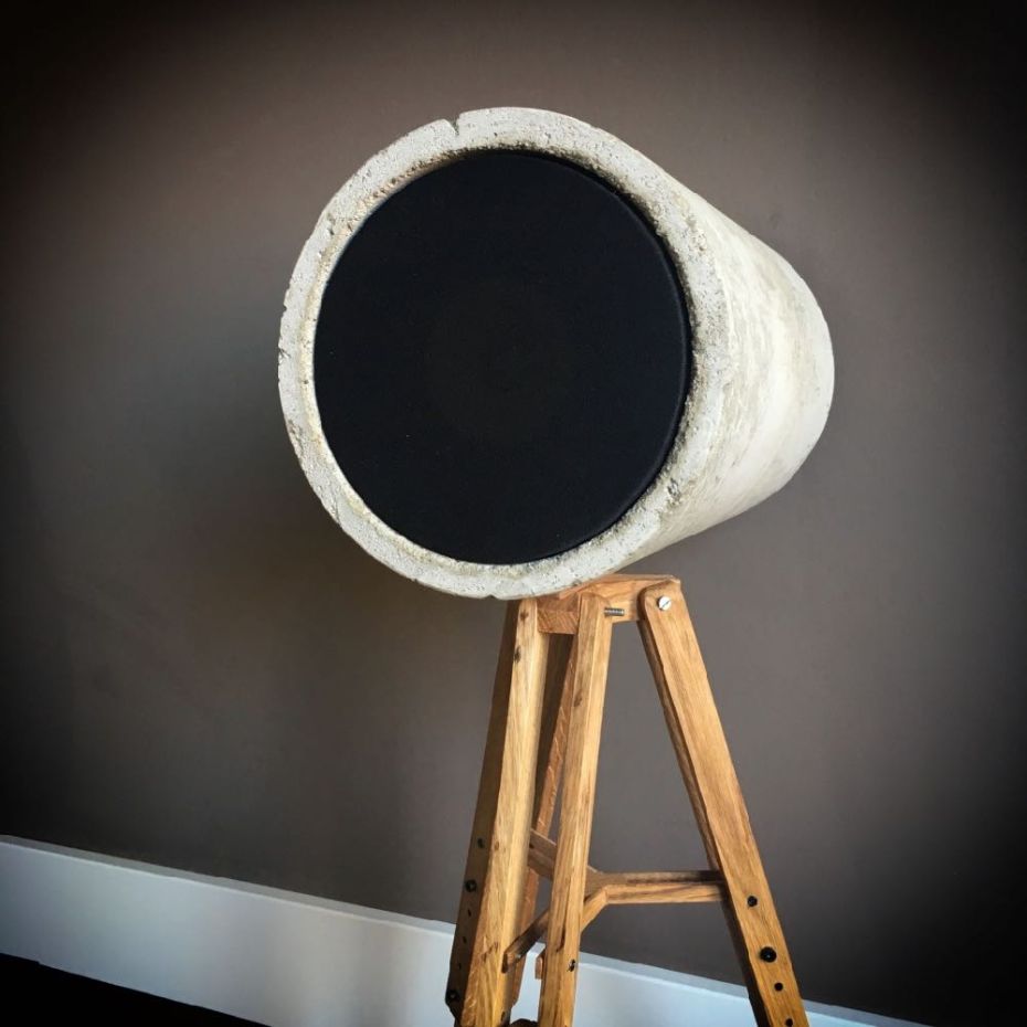 Design DIY speaker van beton