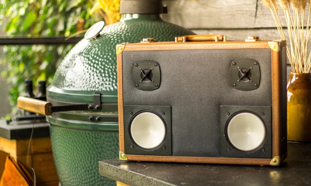 Koffer met speakers