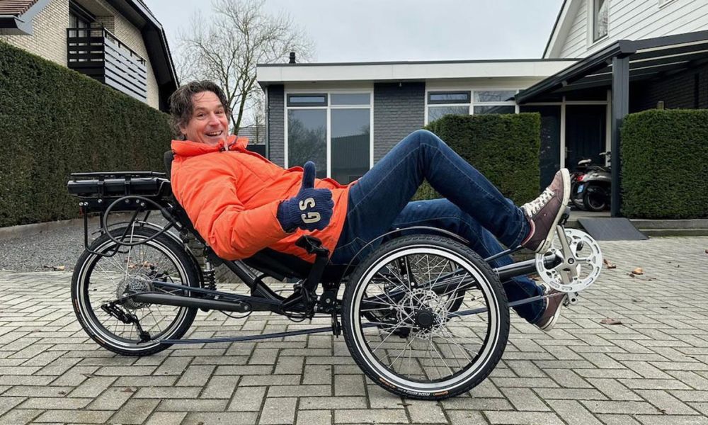Ben op zijn TRIKE driewieler ligfiets