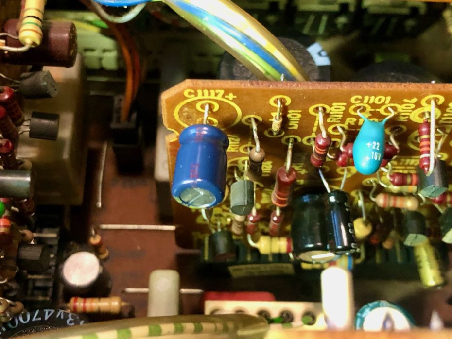 amplifier capacitor swap