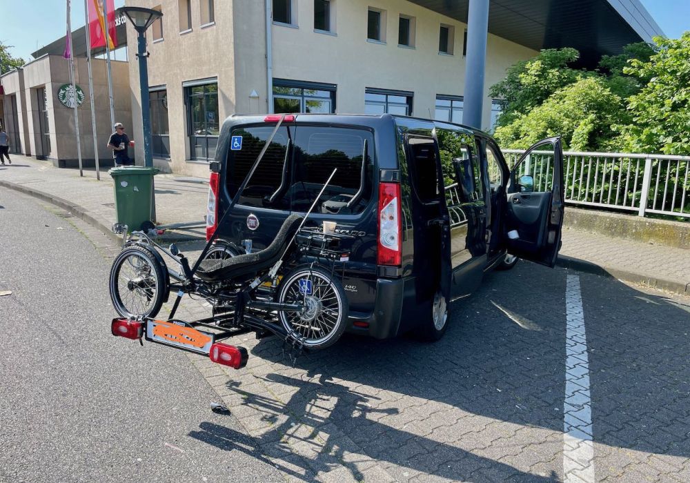 Aangepaste fietsendrager in de praktijk