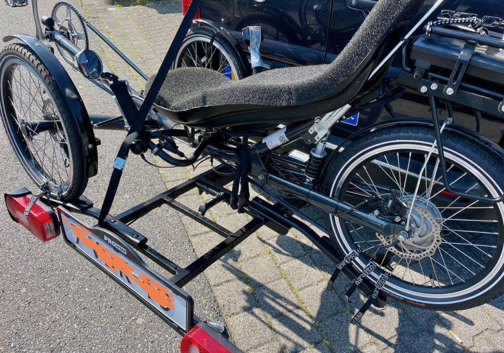 Stevige constructie na aanpassing fietsendrager