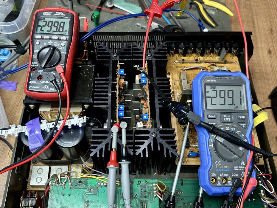 Class A afstelling Yamaha CA-2010 versterker