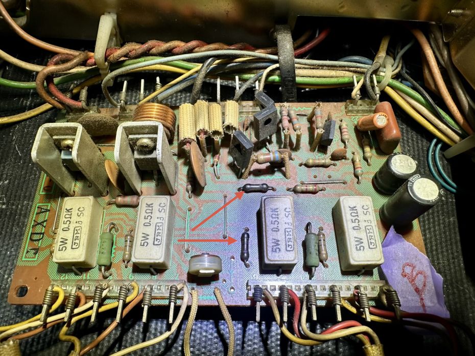 Pioneer SA-9500 mk2 versterker open en  ter reparatie
