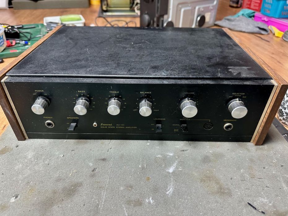Sansui AU-101 reparatie