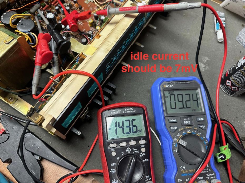 IDLE Bias stroom instellen Bose 550