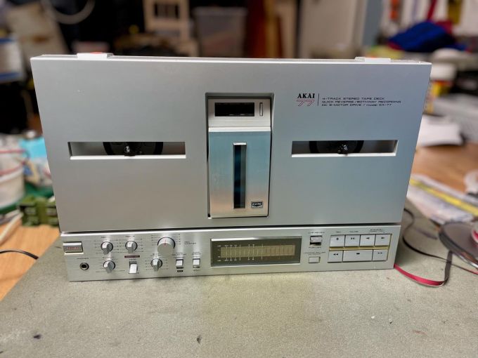 Akai GX-77 bandrecorder onderhoud 