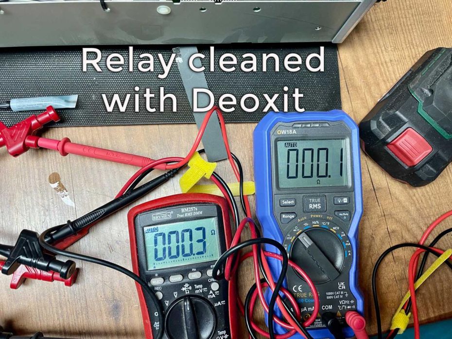 Schoongemaakt relais