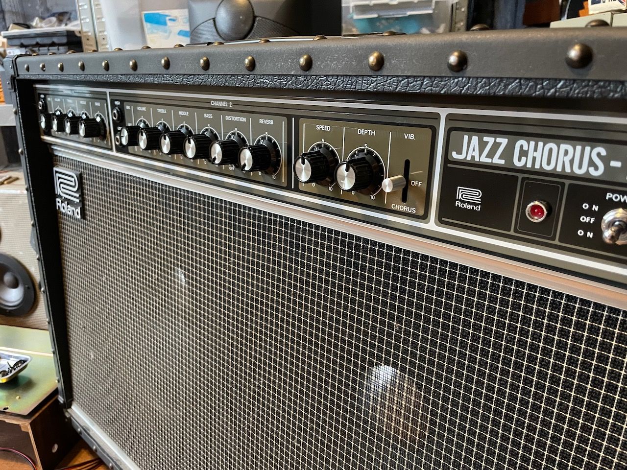 Gerepareerde RolandJazz Chorus JC-120 gitaarversterker 