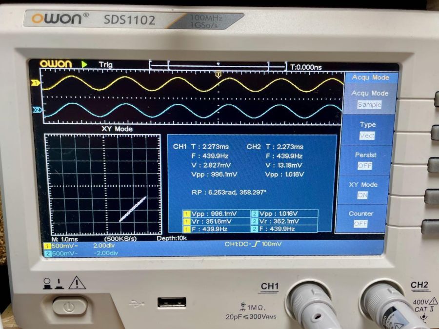 440Hz afregelen met oscilloscoop